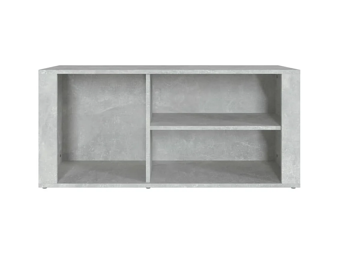 Zapatero gris hormigón 100x35x45 cm Madera de ingeniería