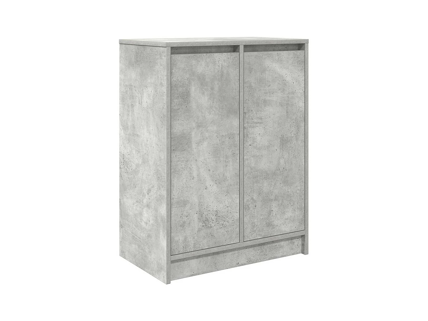 Scarpiera grigio cemento 57x34x76 cm in legno ingegnerizzato