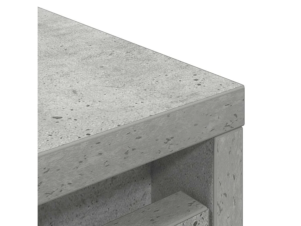 Scarpiera grigio cemento 57x34x76 cm in legno ingegnerizzato