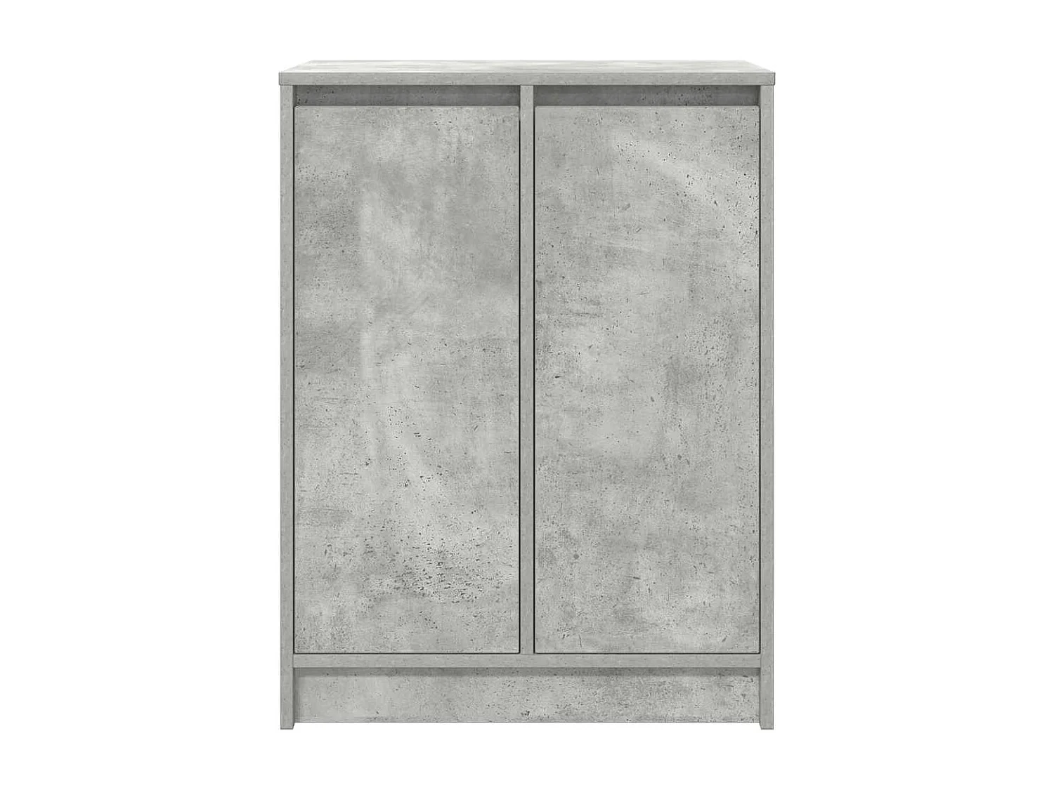 Armoire à chaussures gris béton 57x34x76 cm bois d'ingénierie