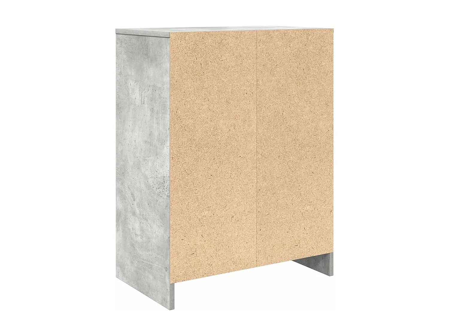 Armoire à chaussures gris béton 57x34x76 cm bois d'ingénierie