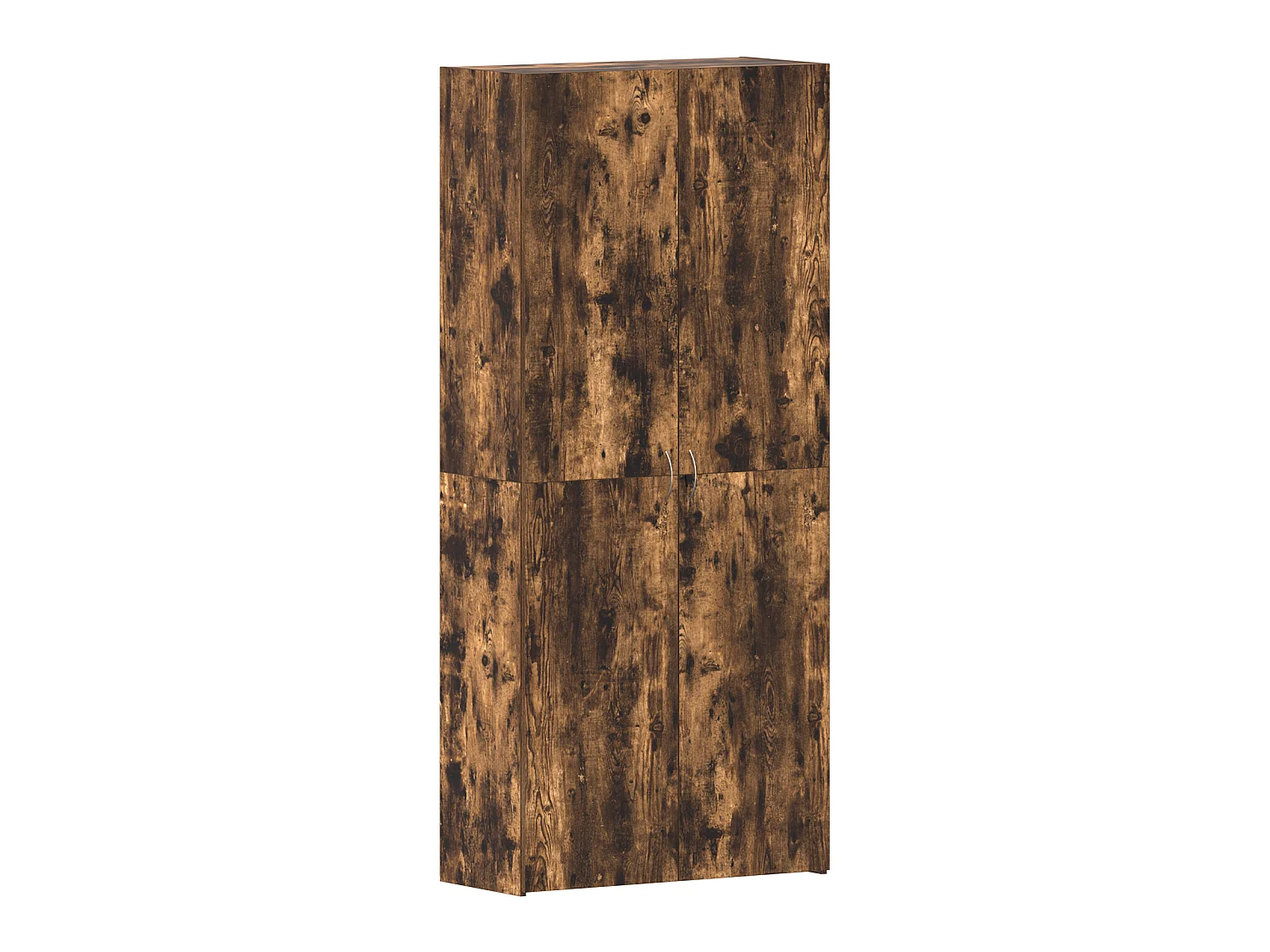 Cabinet à chaussures Chêne fumé 80x35,5x180 cm Bois d'ingénierie