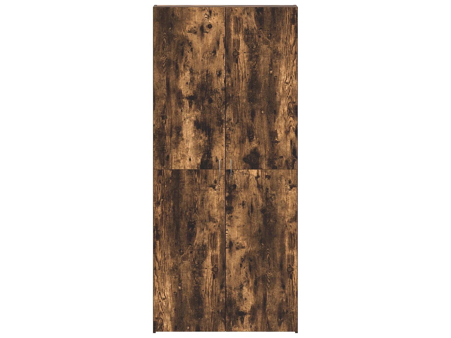 Cabinet à chaussures Chêne fumé 80x35,5x180 cm Bois d'ingénierie