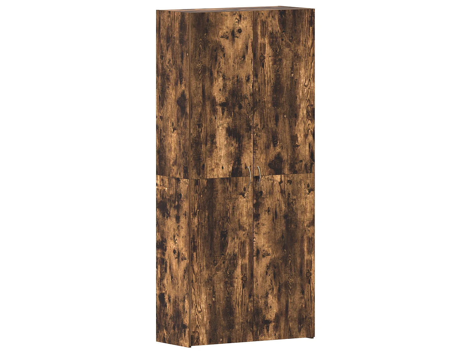 Cabinet à chaussures Chêne fumé 80x35,5x180 cm Bois d'ingénierie