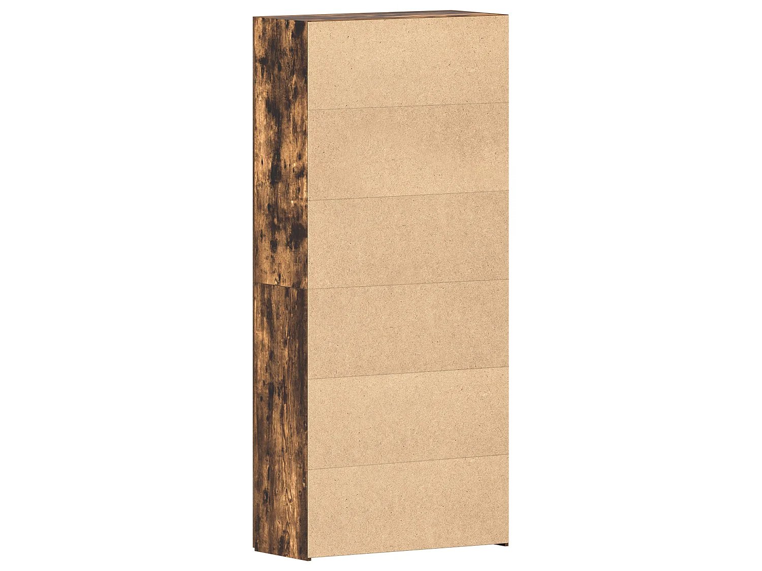 Cabinet à chaussures Chêne fumé 80x35,5x180 cm Bois d'ingénierie