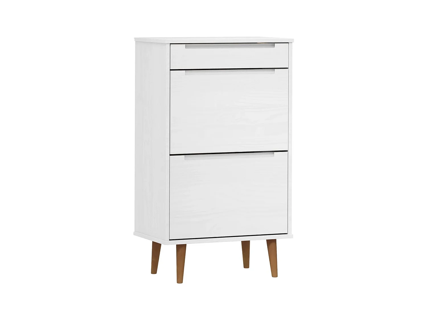 Zapatero Blanco 59,5x35x103 cm Madera de Pino