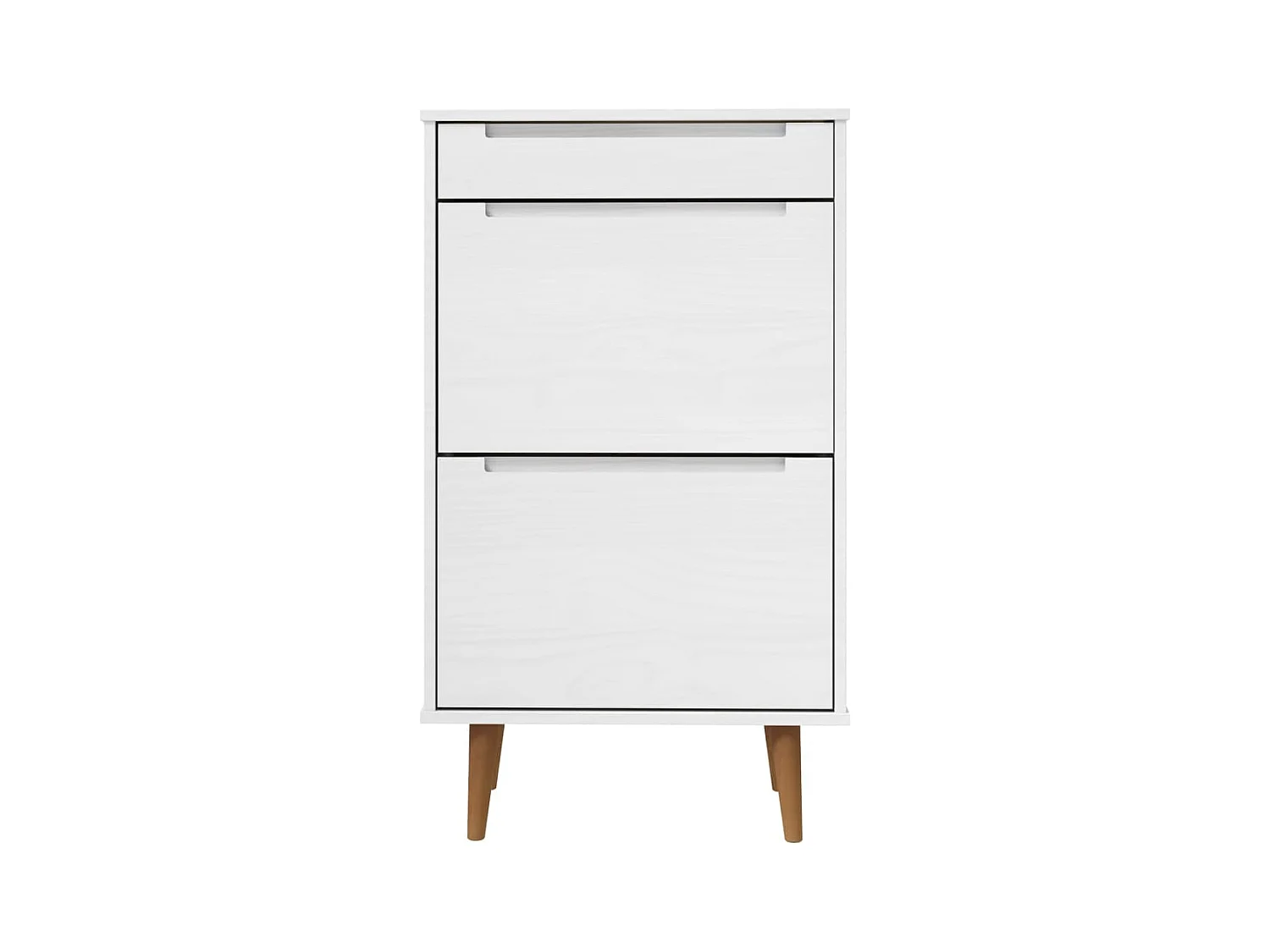 Zapatero Blanco 59,5x35x103 cm Madera de Pino