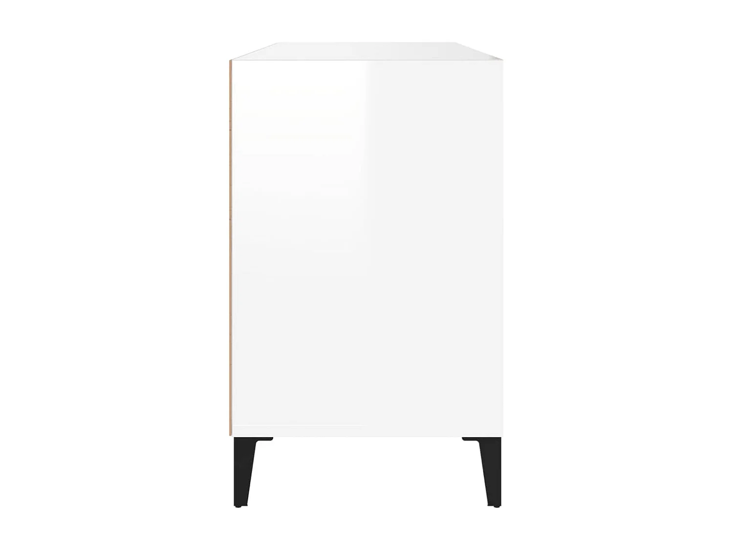 Zapatero Blanco brillo 102x36x60 cm Madera de ingeniería