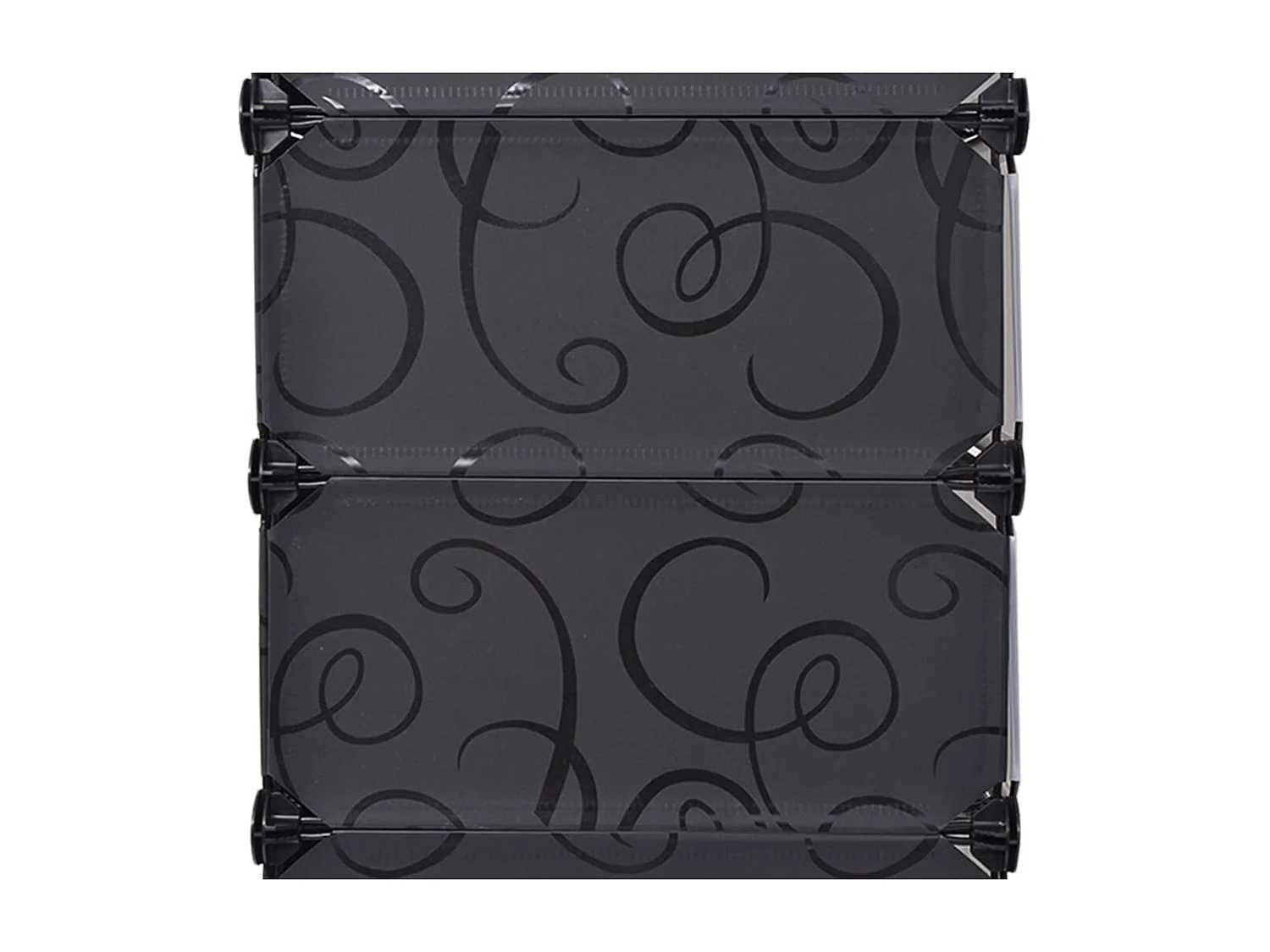 Armoire à chaussures avec 10 compartiments Noir