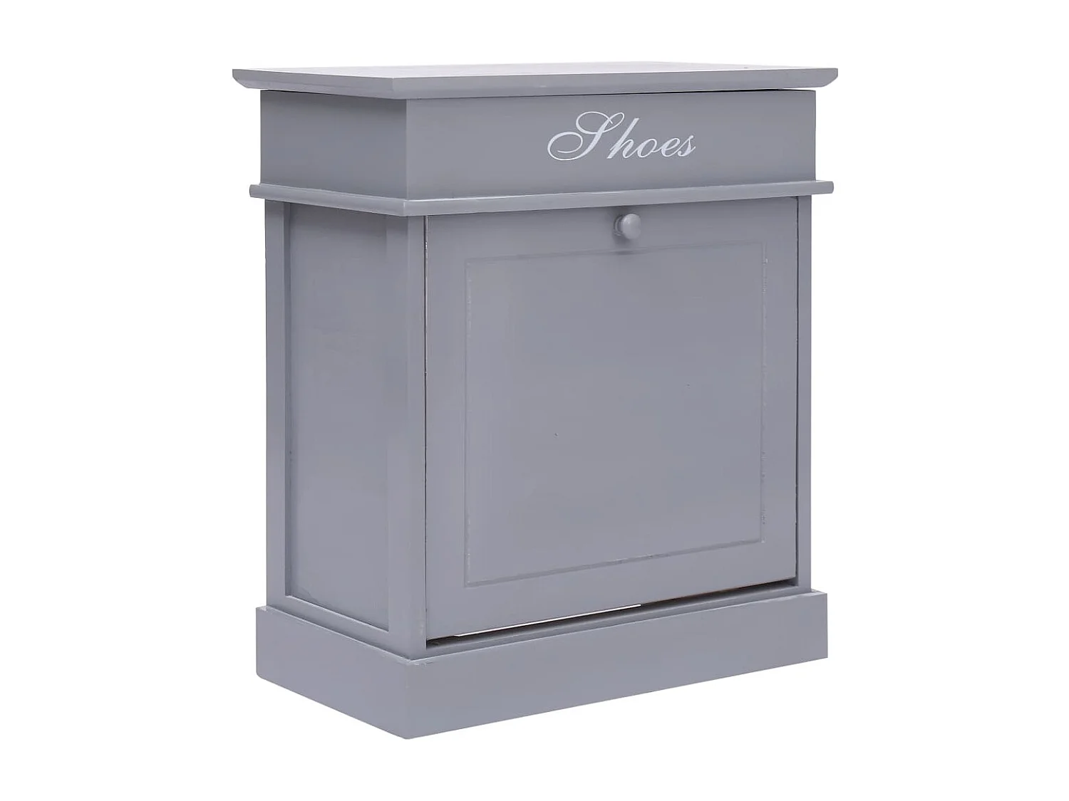 Zapatero gris 50 x 28 x 58 cm madera de paulownia