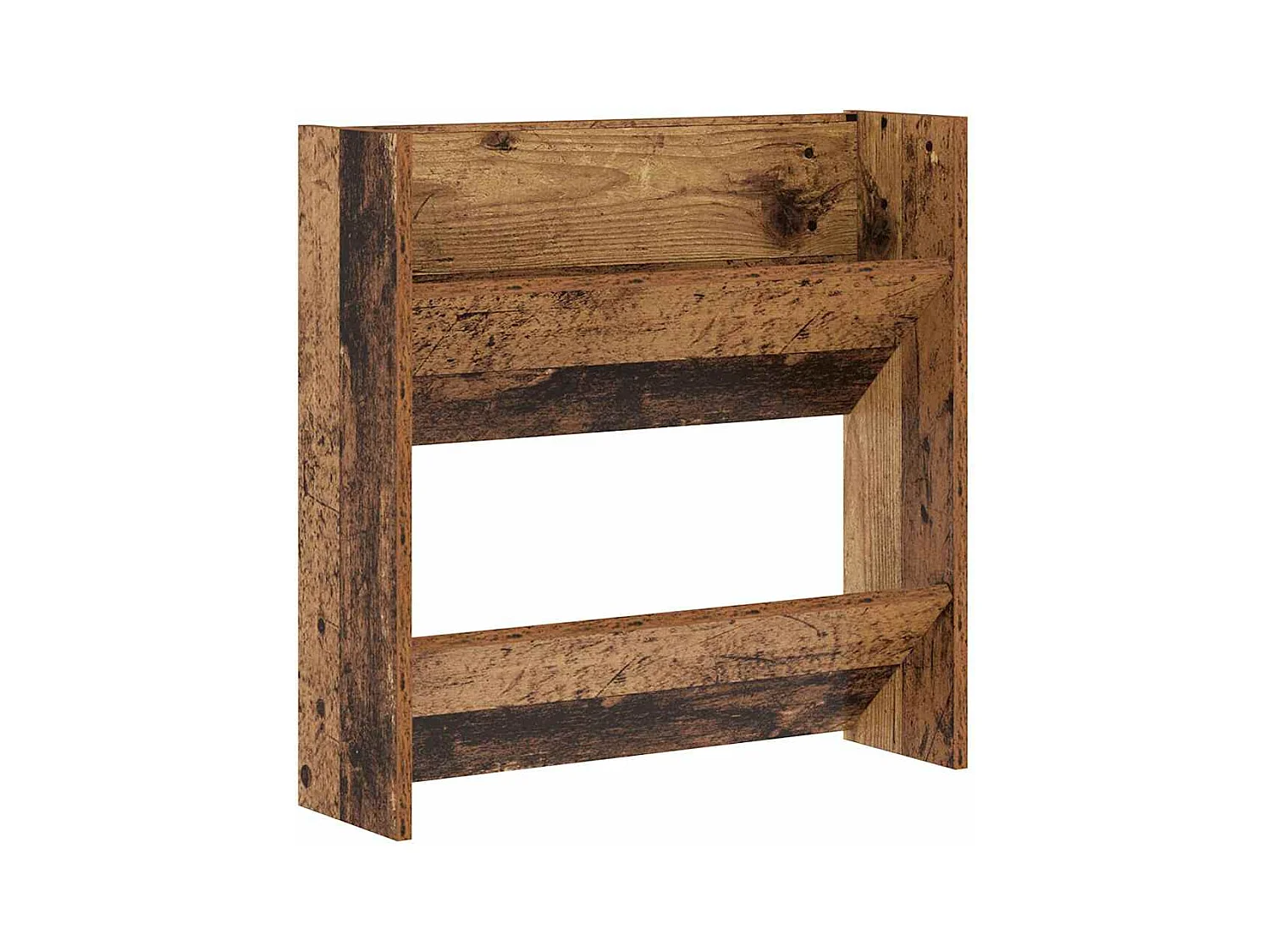 Cabinets à chaussures muraux 2 pcs Vieux bois 60 x 18 x 60 cm