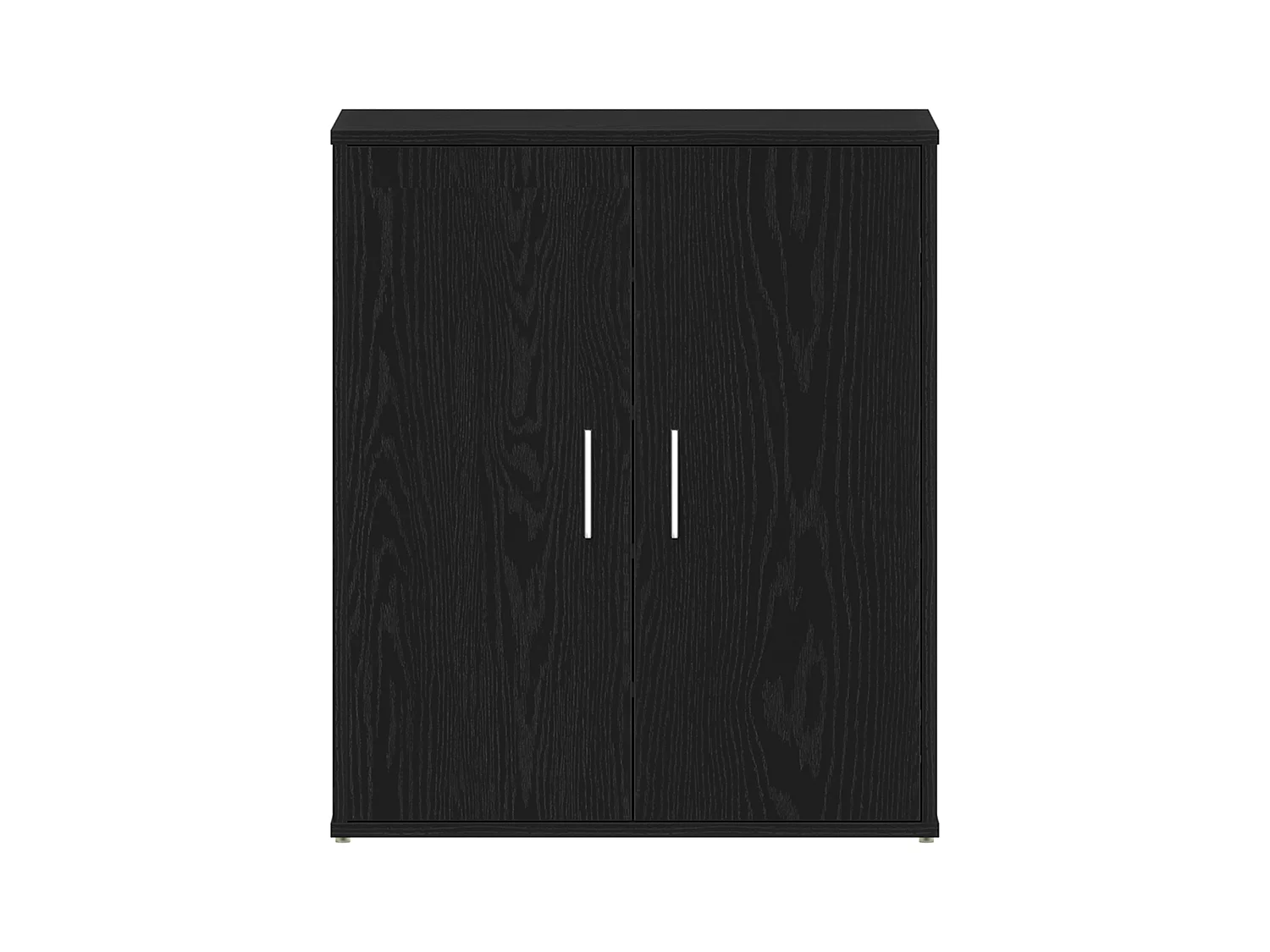 Armoire à chaussures en chêne noir 60x35x70 cm en bois d'ingénierie