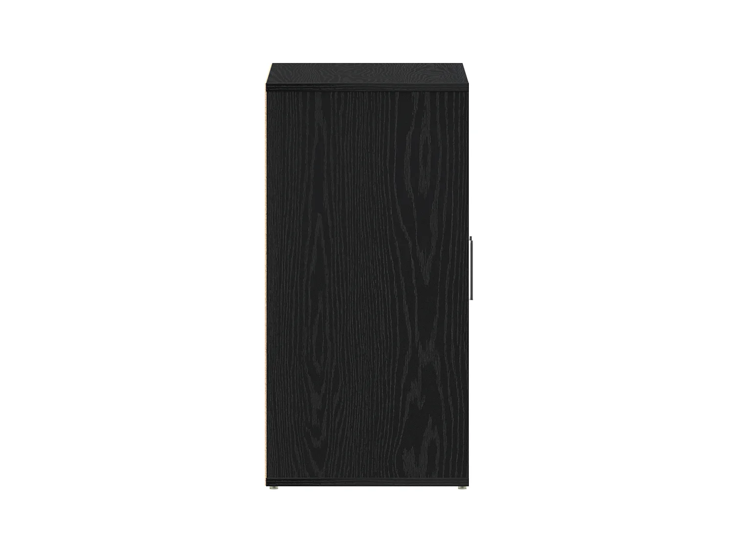 Armoire à chaussures en chêne noir 60x35x70 cm en bois d'ingénierie