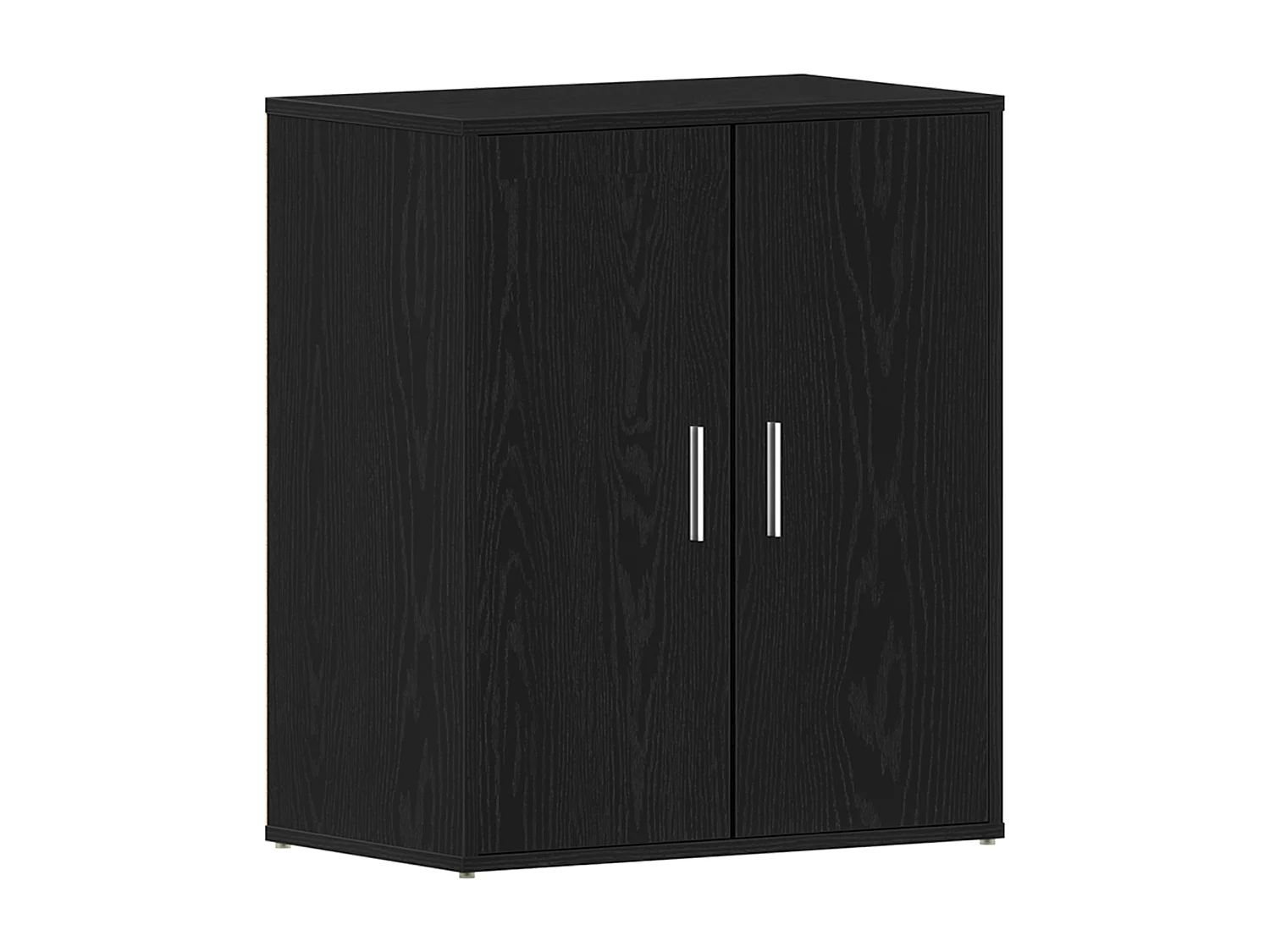 Armoire à chaussures en chêne noir 60x35x70 cm en bois d'ingénierie