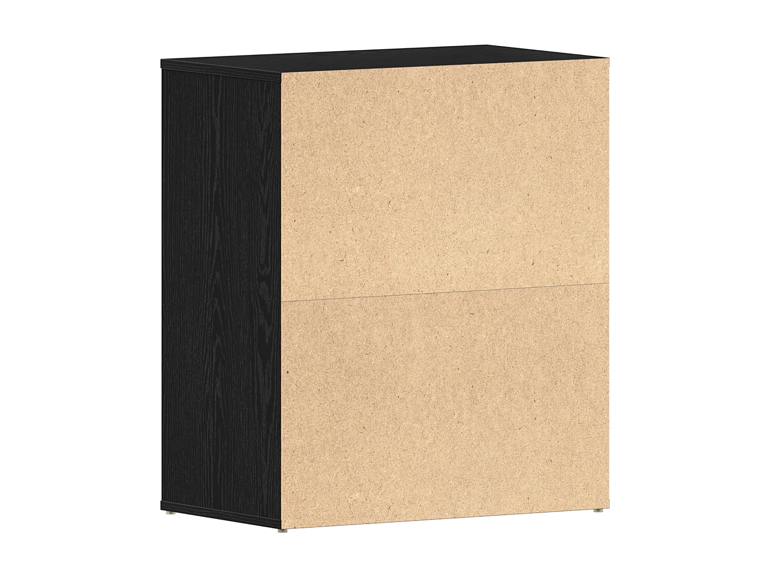 Armoire à chaussures en chêne noir 60x35x70 cm en bois d'ingénierie