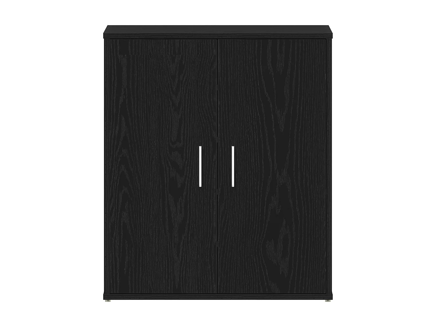 Armoire à chaussures en chêne noir 60x35x70 cm en bois d'ingénierie