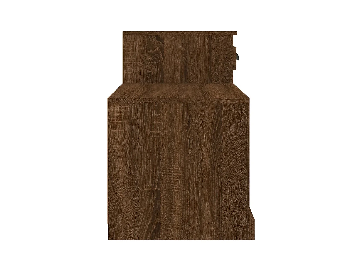 Scarpiera in rovere marrone 100x42x60cm in legno ingegnerizzato