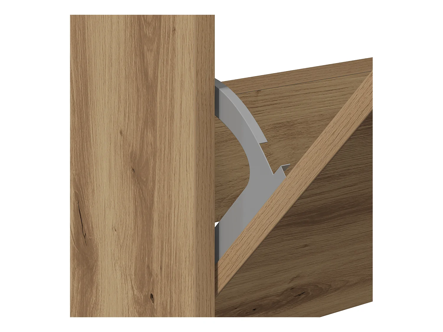 Meuble à chaussures Chêne artisan 60x21x57 cm Bois d'ingénierie