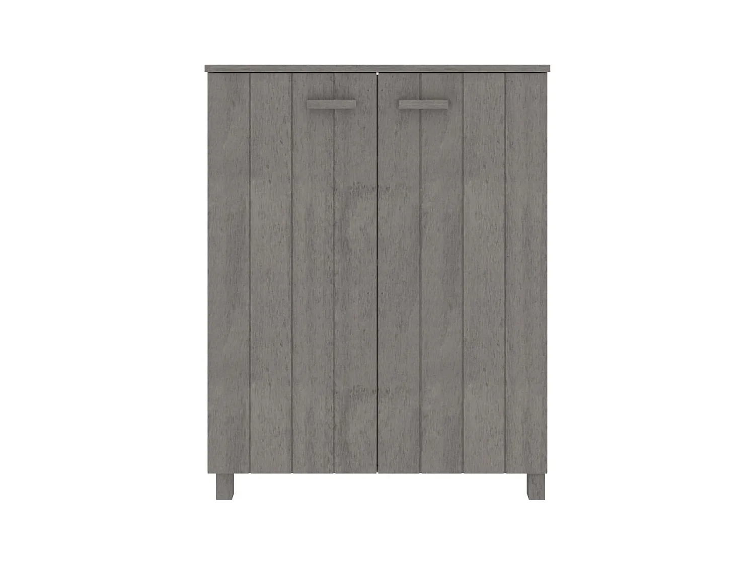 Schoenenkast Lichtgrijs 85x40x108 cm Massief grenen