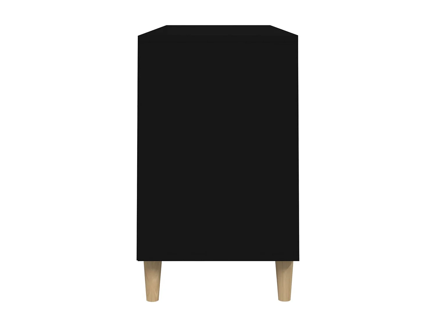 Scarpiera nera 102x36x60 cm Legno ingegnerizzato