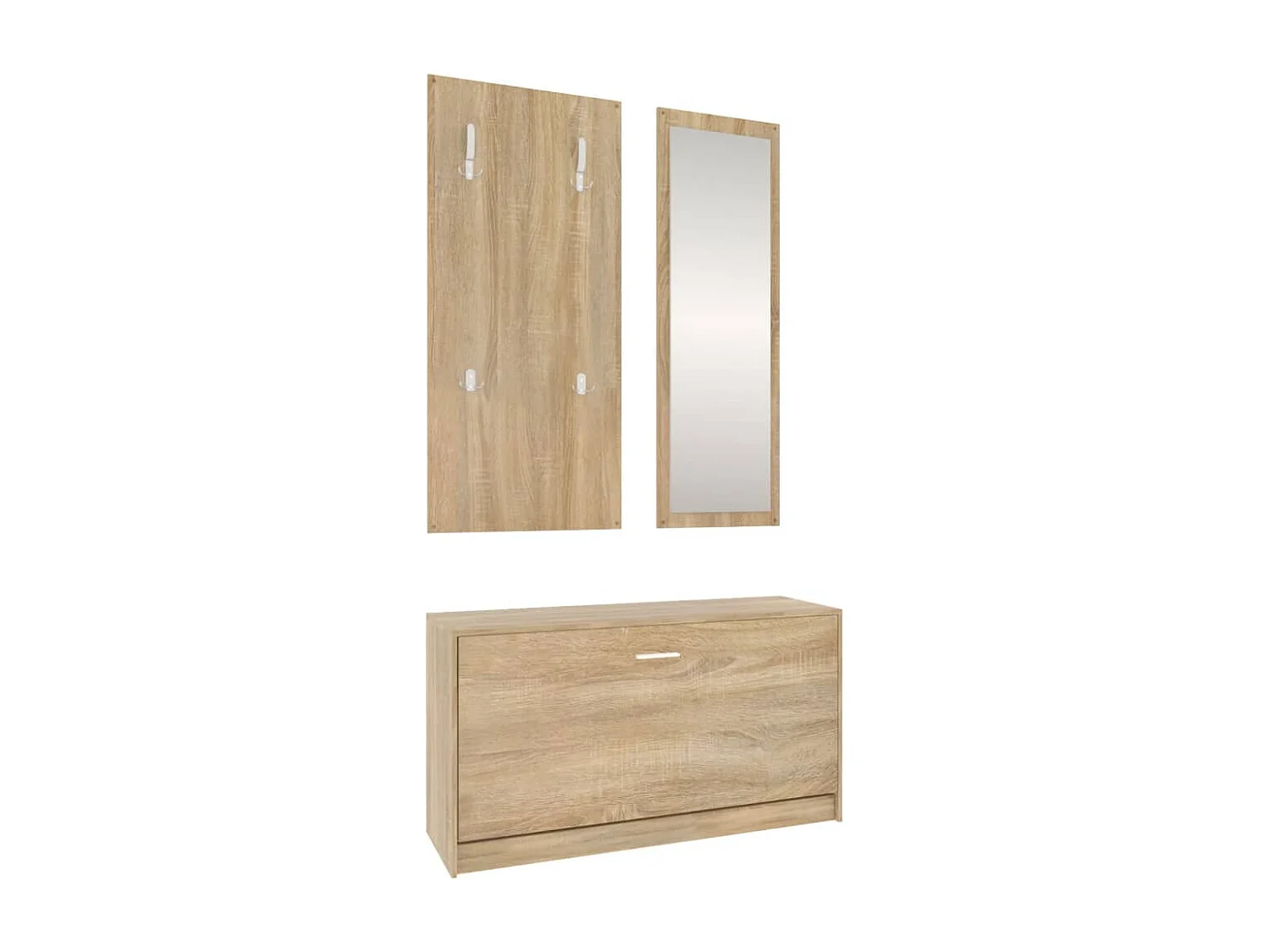 3-in-1 schoenenkastset Sonoma Oak