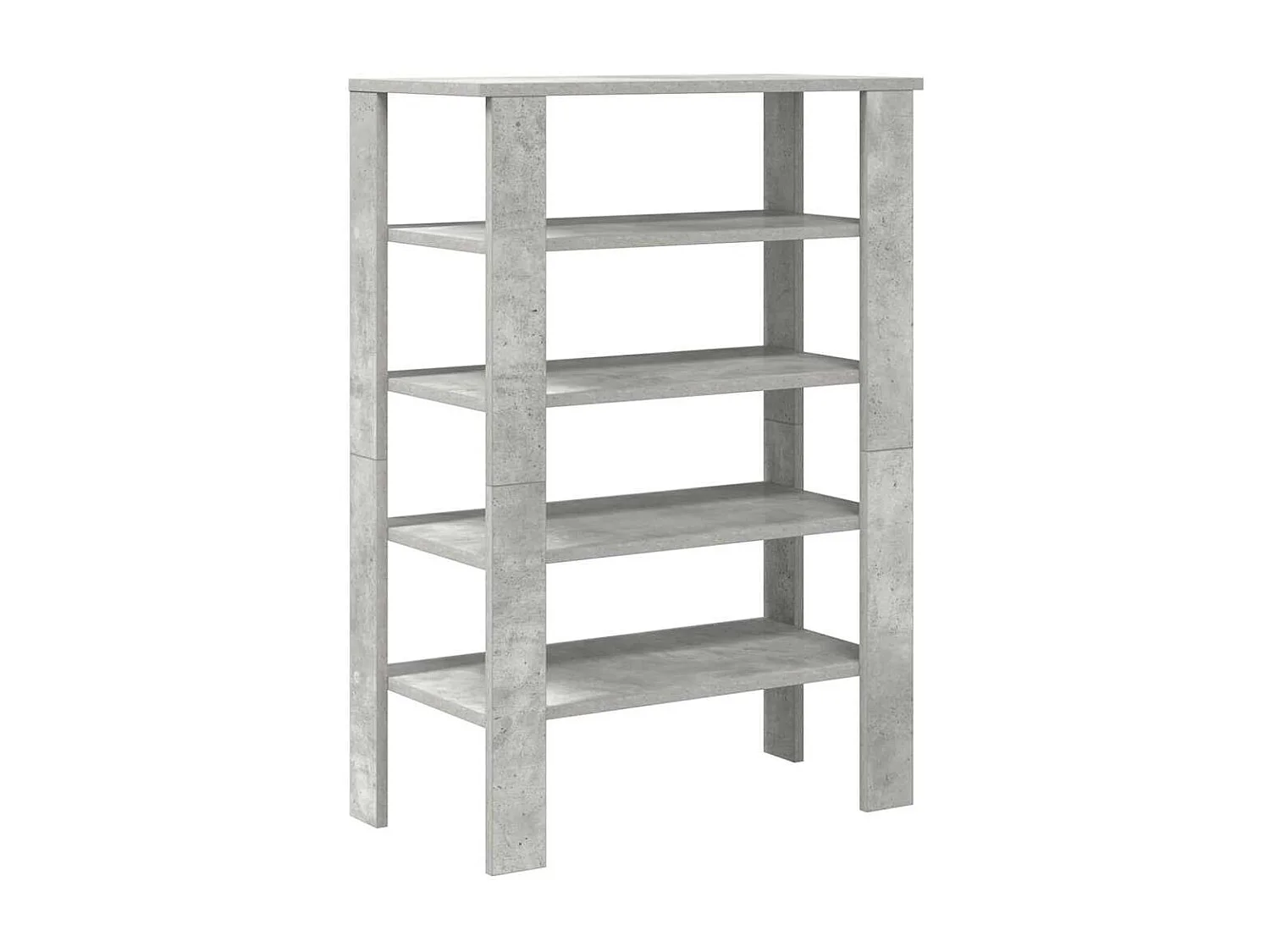 Étagère à chaussures gris béton 61x32x87,5 cm bois d'ingénierie
