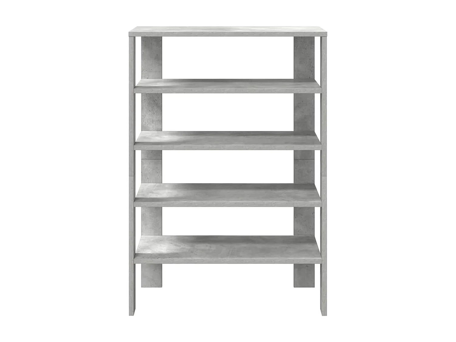 Étagère à chaussures gris béton 61x32x87,5 cm bois d'ingénierie