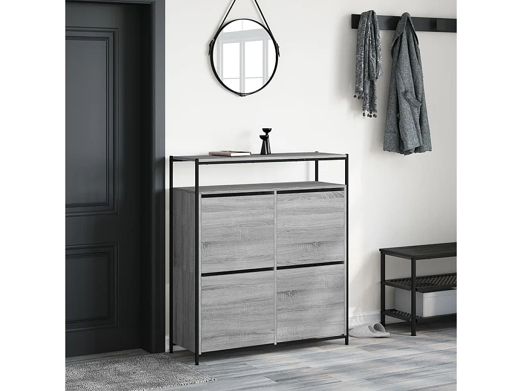 Scarpiera a 4 cassetti Sonoma Grey