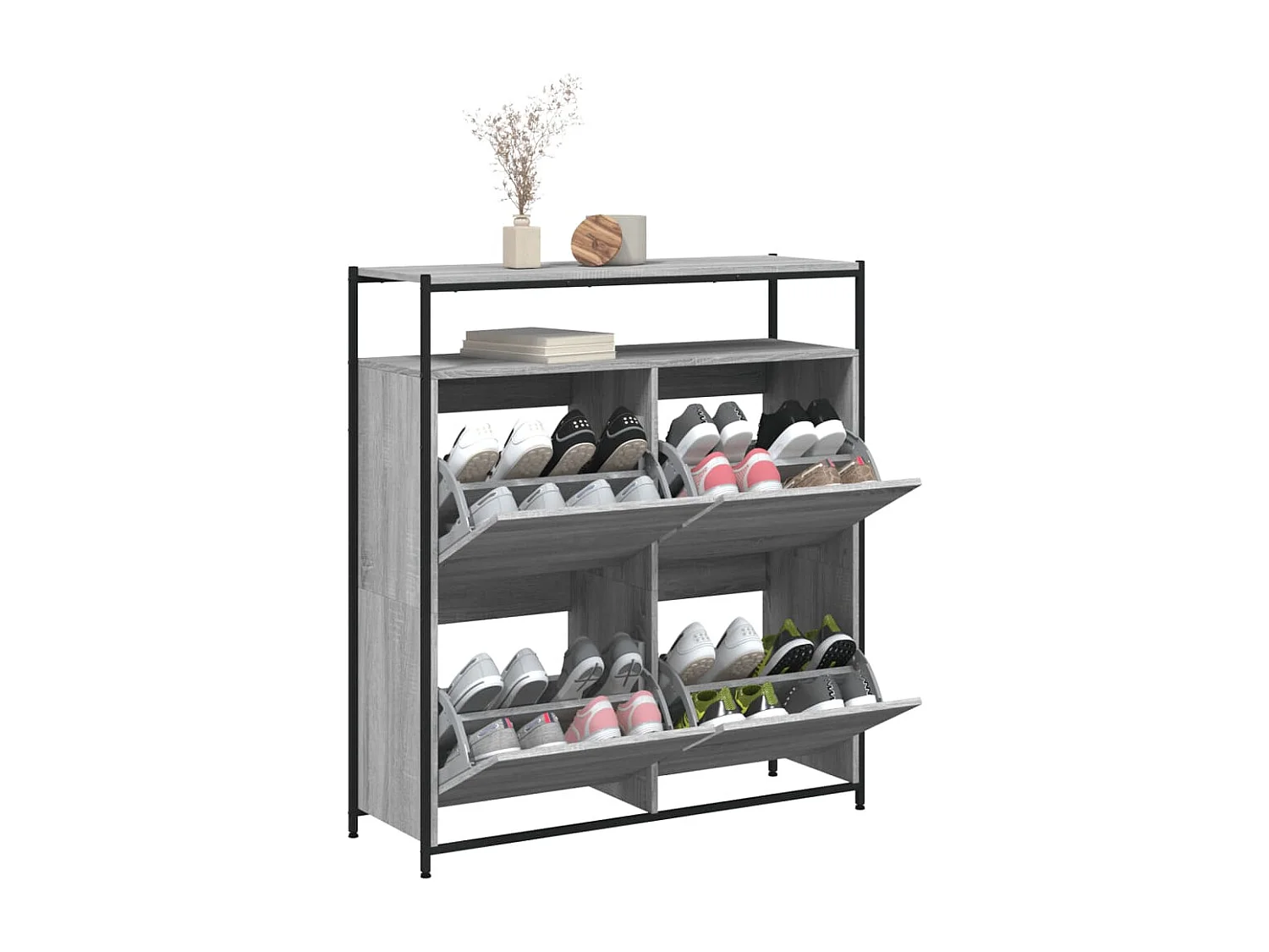Scarpiera a 4 cassetti Sonoma Grey