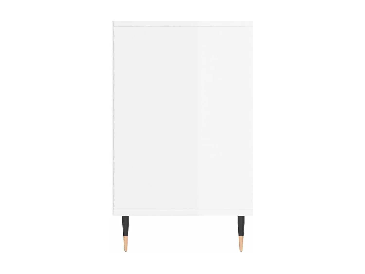 Scarpiera Bianco lucido 102x36x60 cm Legno composito