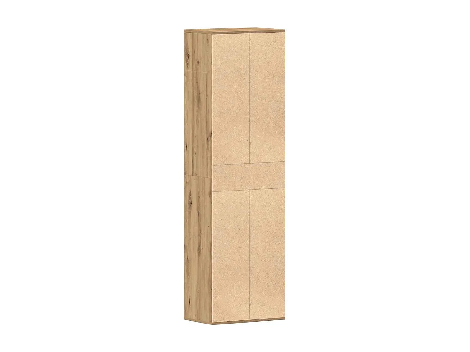 Meuble à chaussures chêne artisanal 54x34x183cm bois ingénierie