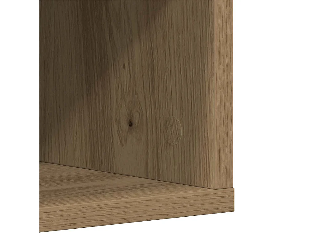 Meuble à chaussures chêne artisanal 54x34x183cm bois ingénierie