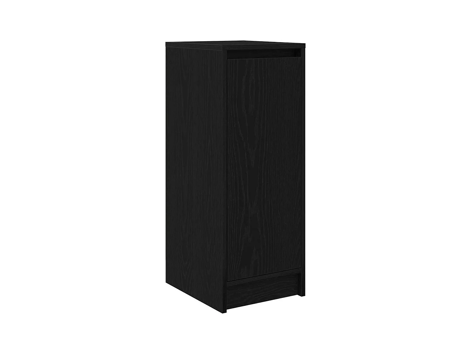 Armoire à chaussures chêne noir 29,5x34x76 cm bois d'ingénierie