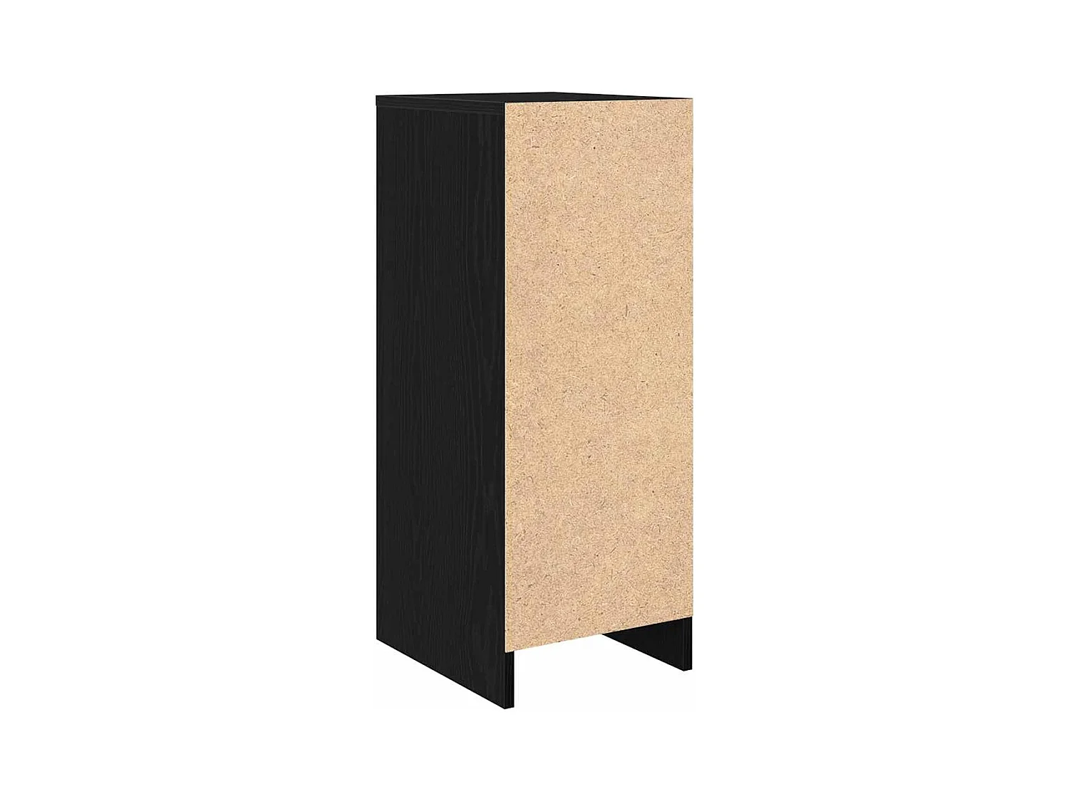 Armoire à chaussures chêne noir 29,5x34x76 cm bois d'ingénierie