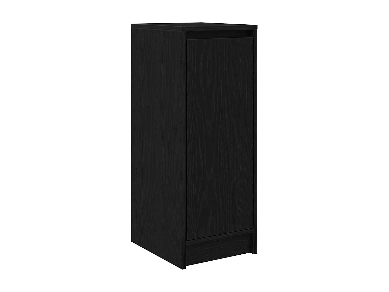 Armoire à chaussures chêne noir 29,5x34x76 cm bois d'ingénierie