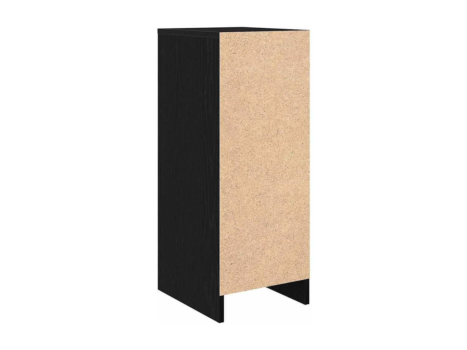 Armoire à chaussures chêne noir 29,5x34x76 cm bois d'ingénierie