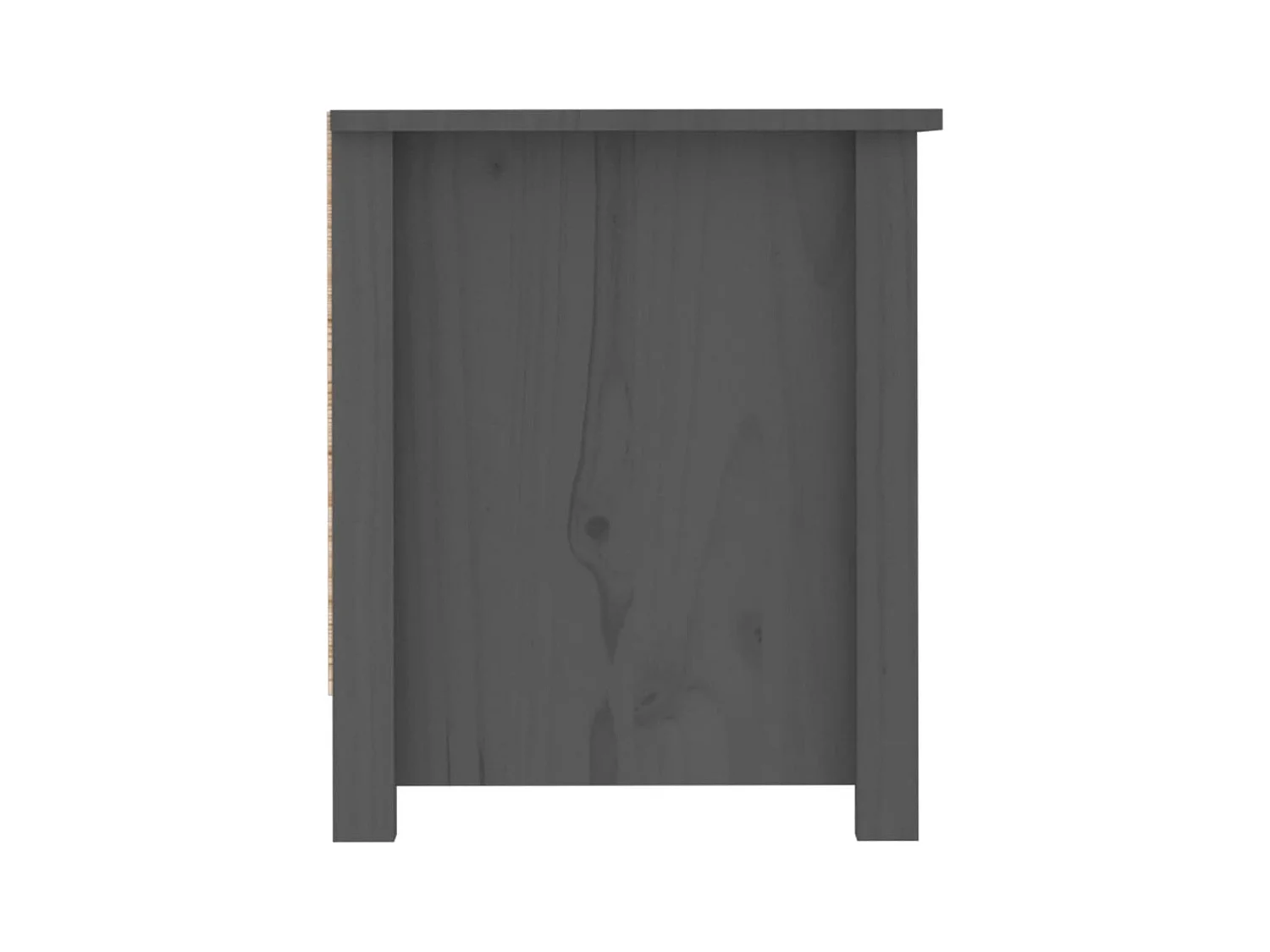 Grijze schoenenkast 110x38x45,5 cm Massief grenenhout