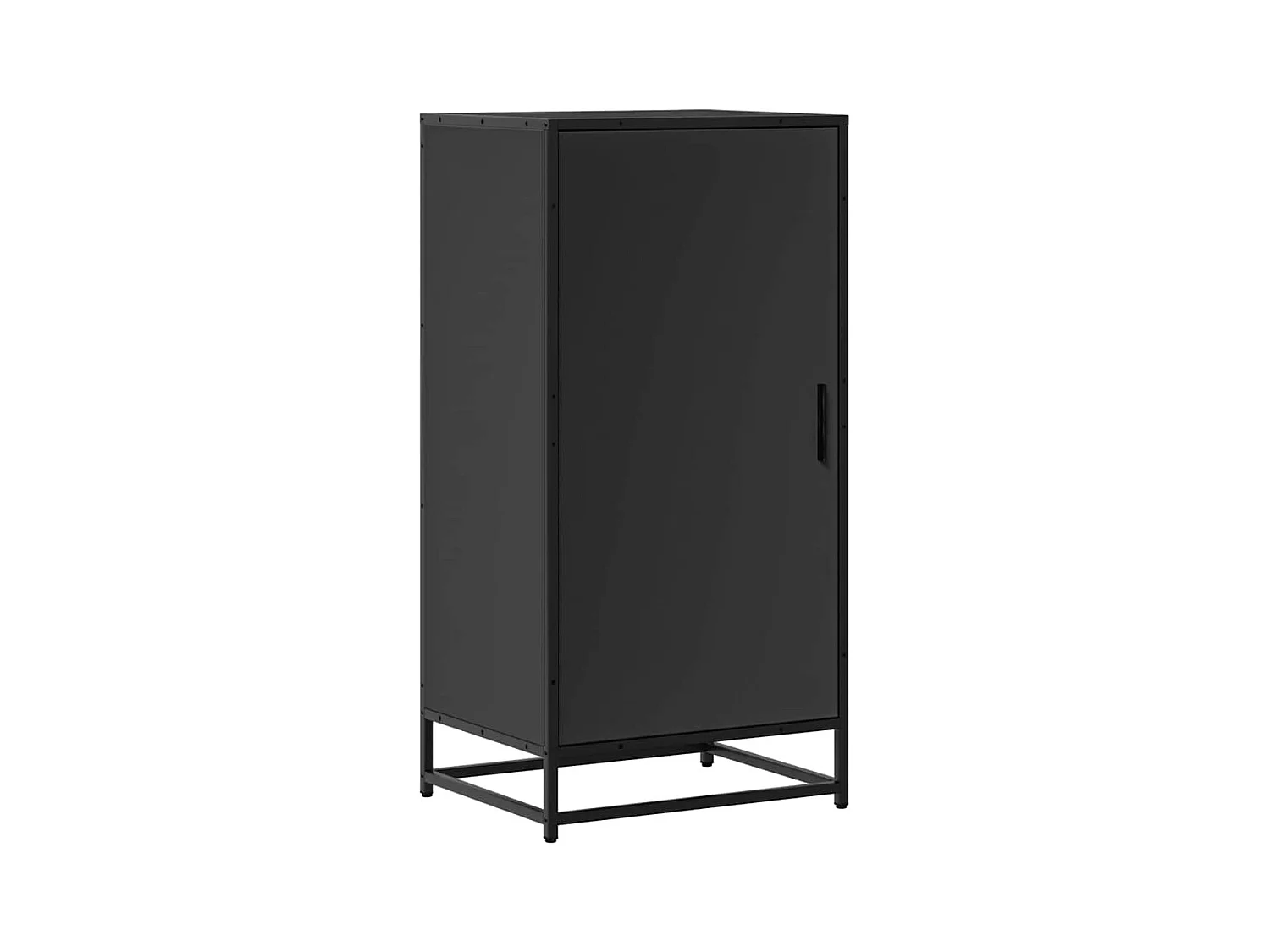 Étagère à chaussures noir 48x38x97,5 cm bois d'ingénierie