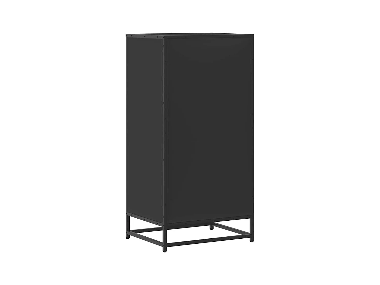 Étagère à chaussures noir 48x38x97,5 cm bois d'ingénierie