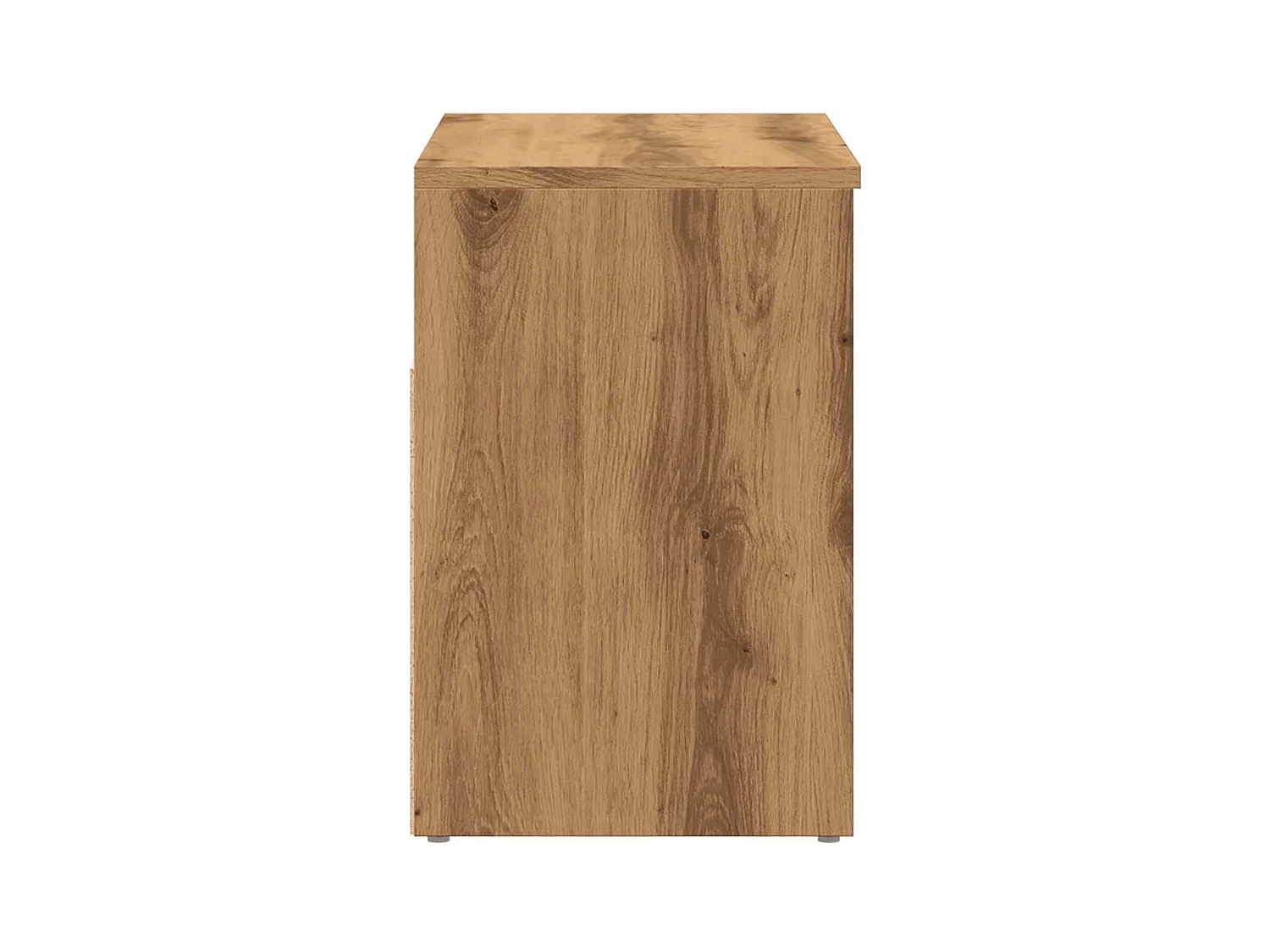 Banc à chaussures chêne artisanal 60x30x45 cm bois d'ingénierie