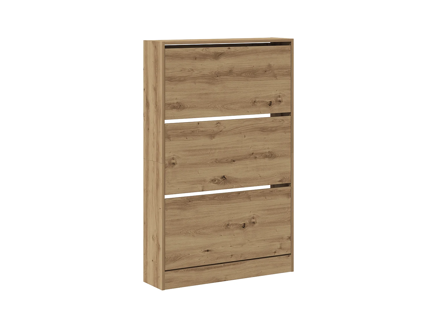 Meuble à chaussures Chêne artisan 80x21x125,5 cm Bois d'ingénierie