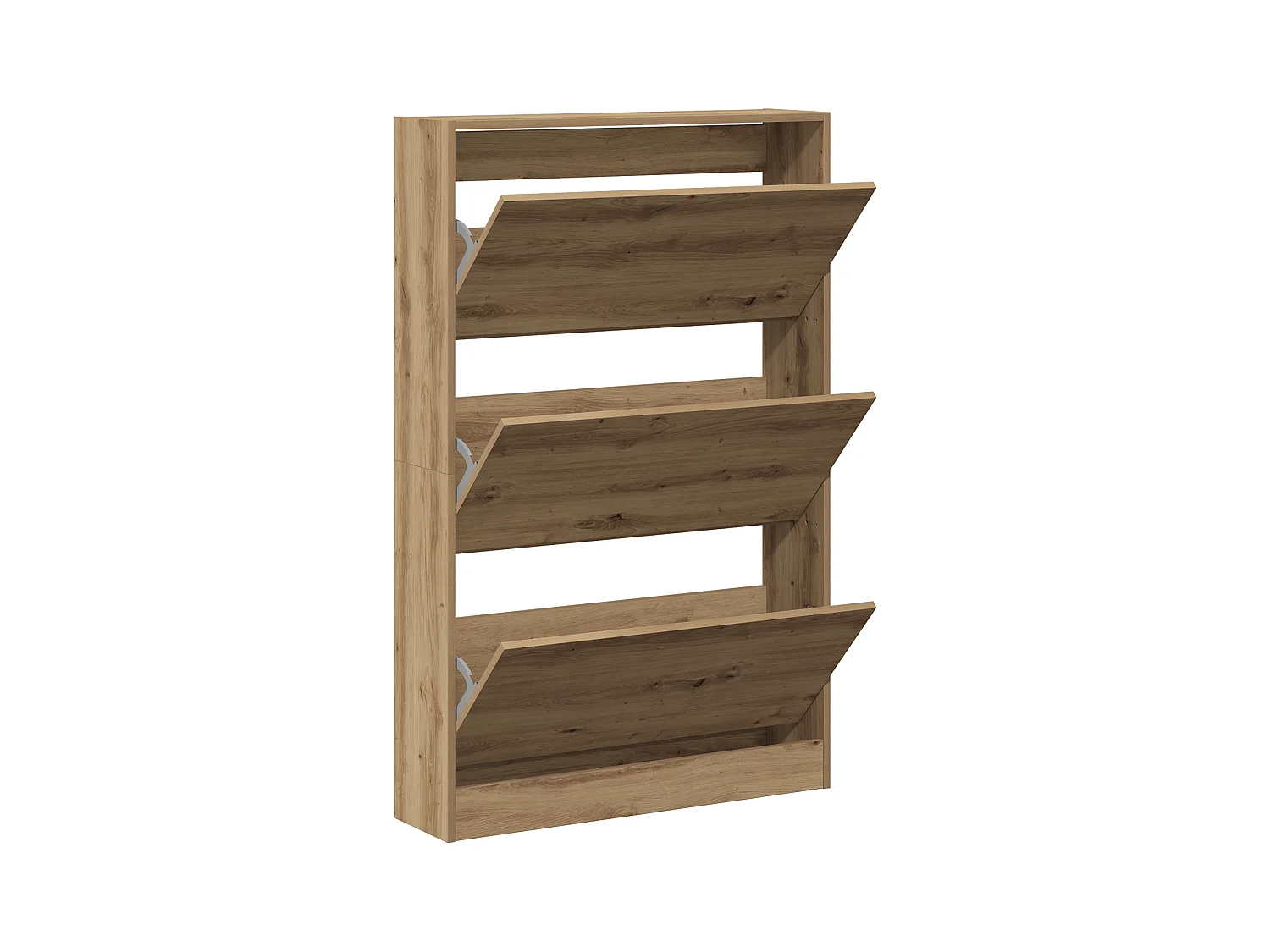 Meuble à chaussures Chêne artisan 80x21x125,5 cm Bois d'ingénierie