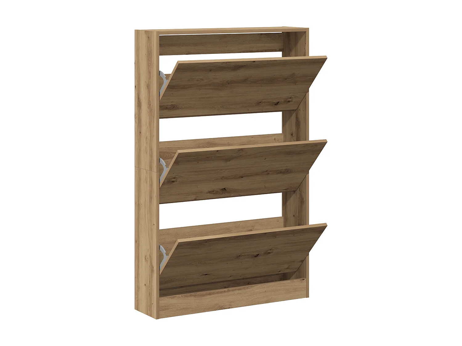 Meuble à chaussures Chêne artisan 80x21x125,5 cm Bois d'ingénierie