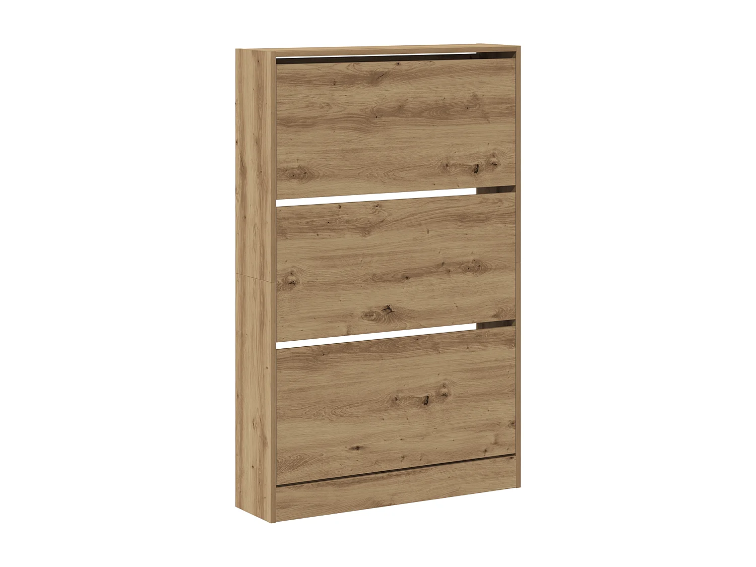 Meuble à chaussures Chêne artisan 80x21x125,5 cm Bois d'ingénierie