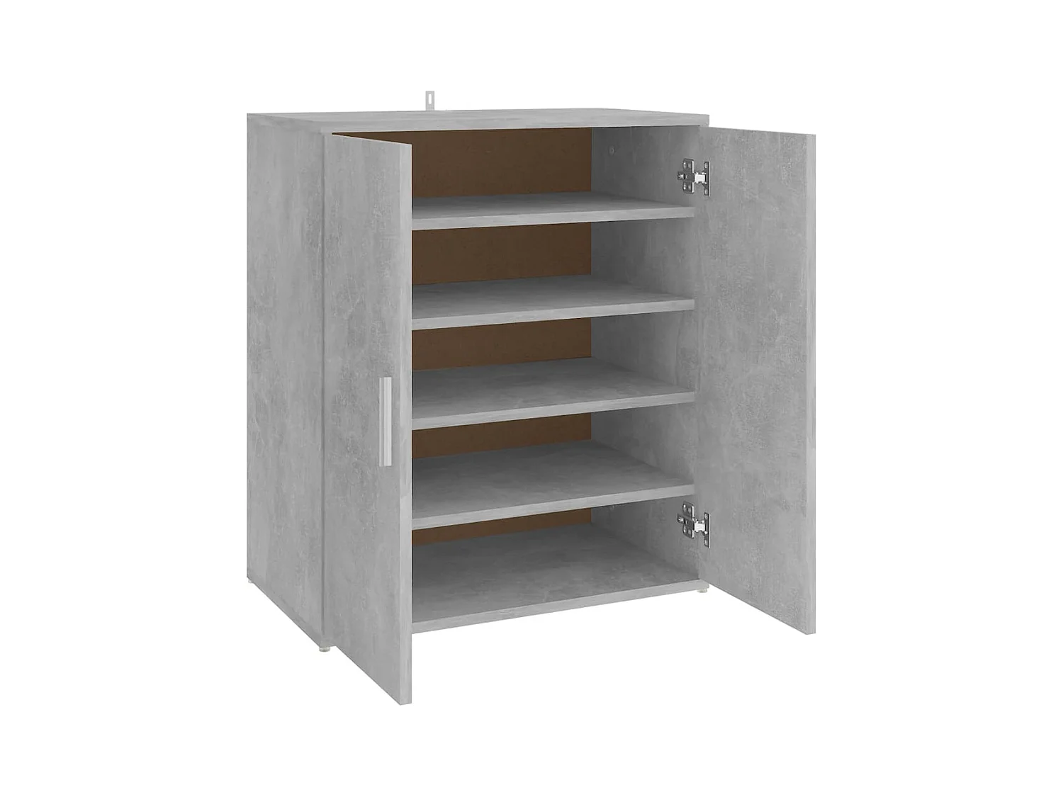 Armoire à chaussures Gris béton 60x35x70 cm Bois d’ingénierie