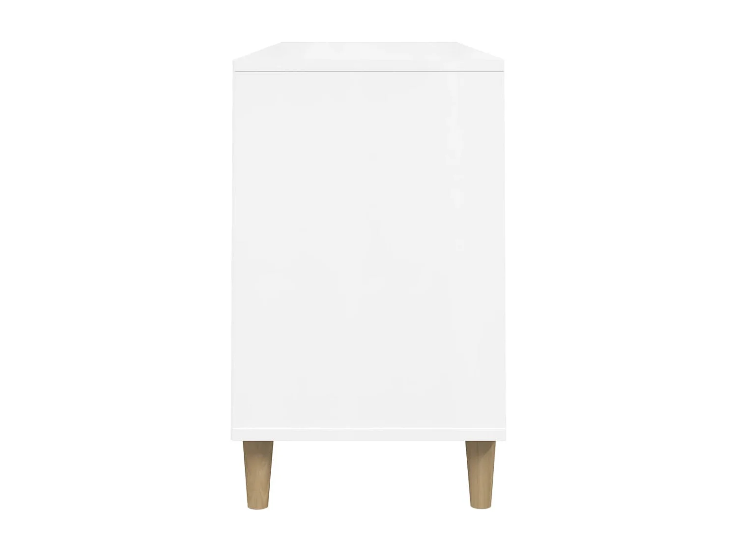 Scarpiera Bianco lucido 102x36x60 cm Legno composito