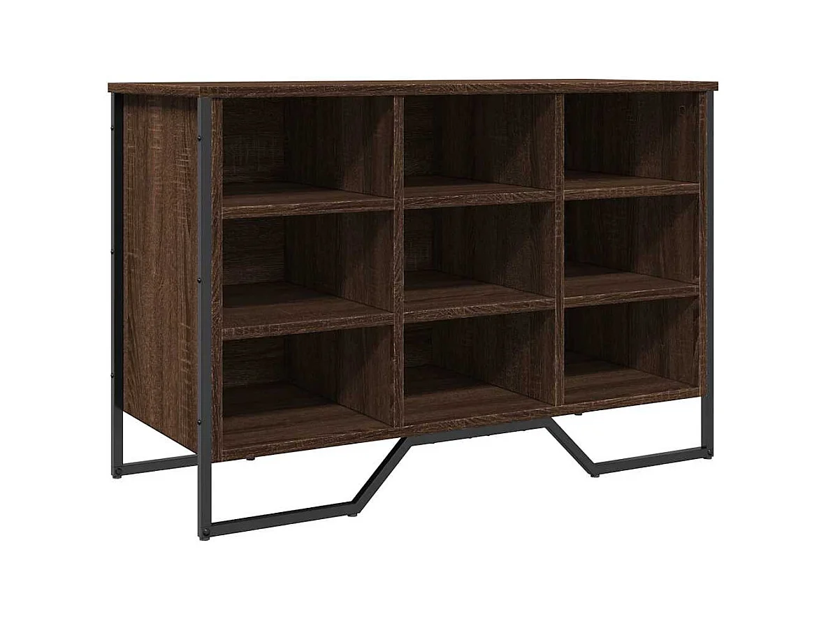 Scarpiera rovere marrone 90x38x61,5 cm in legno ingegnerizzato