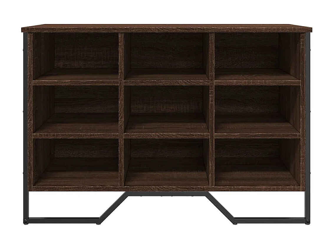 Zapatero roble marrón 90x38x61,5 cm madera de ingeniería