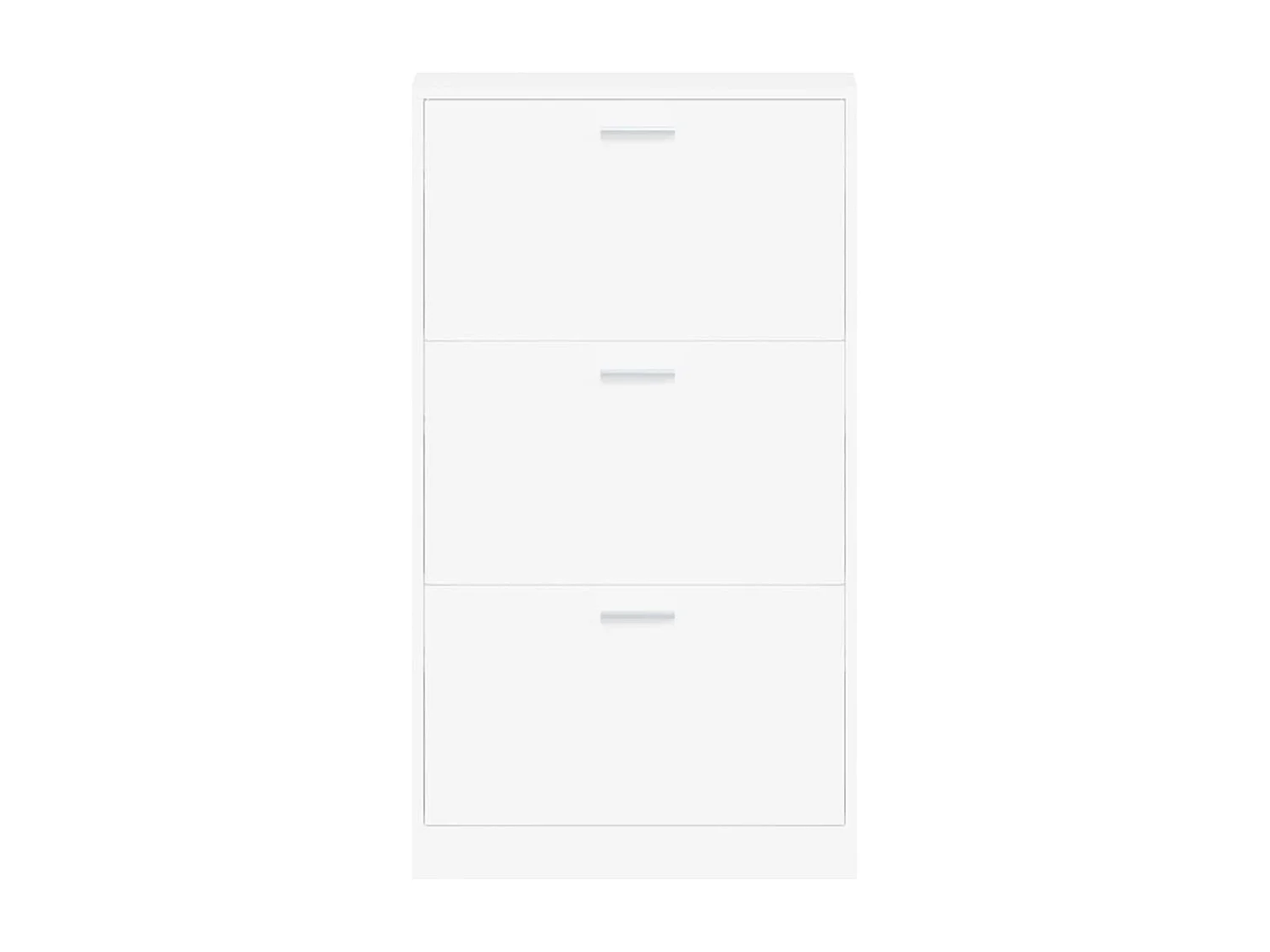 Witte schoenenkast 59x17x108 cm Technisch hout