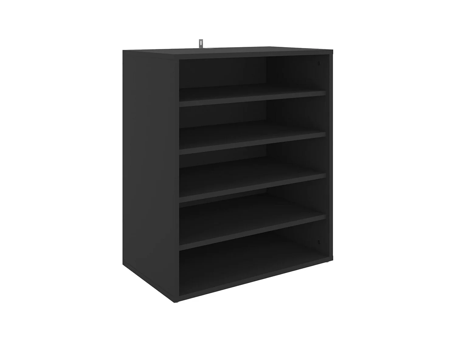 Zapatero negro 60x35x70 cm Madera contrachapada